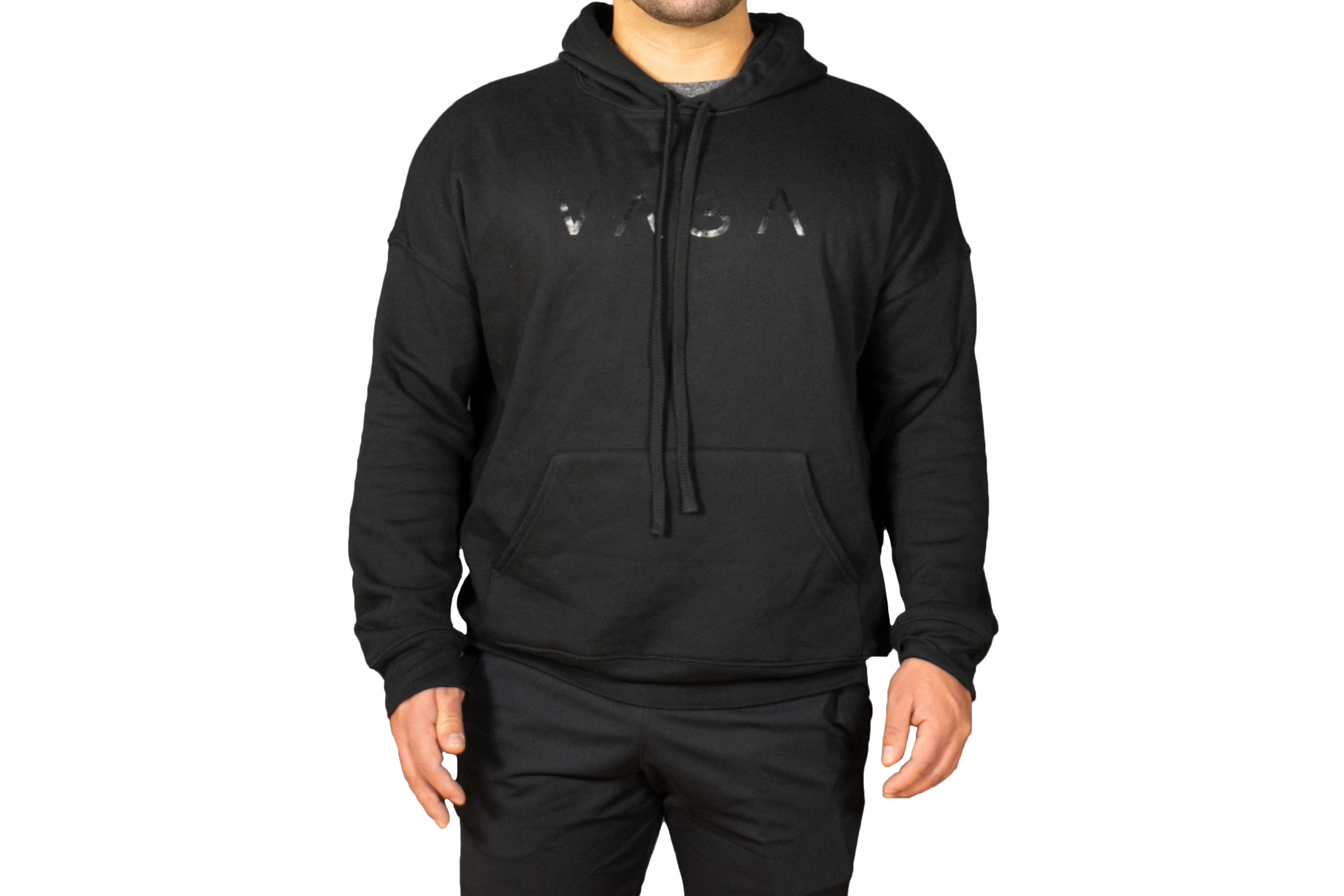 Unisex Logo LS Fleece Hoodie Blk VASA Uniforms